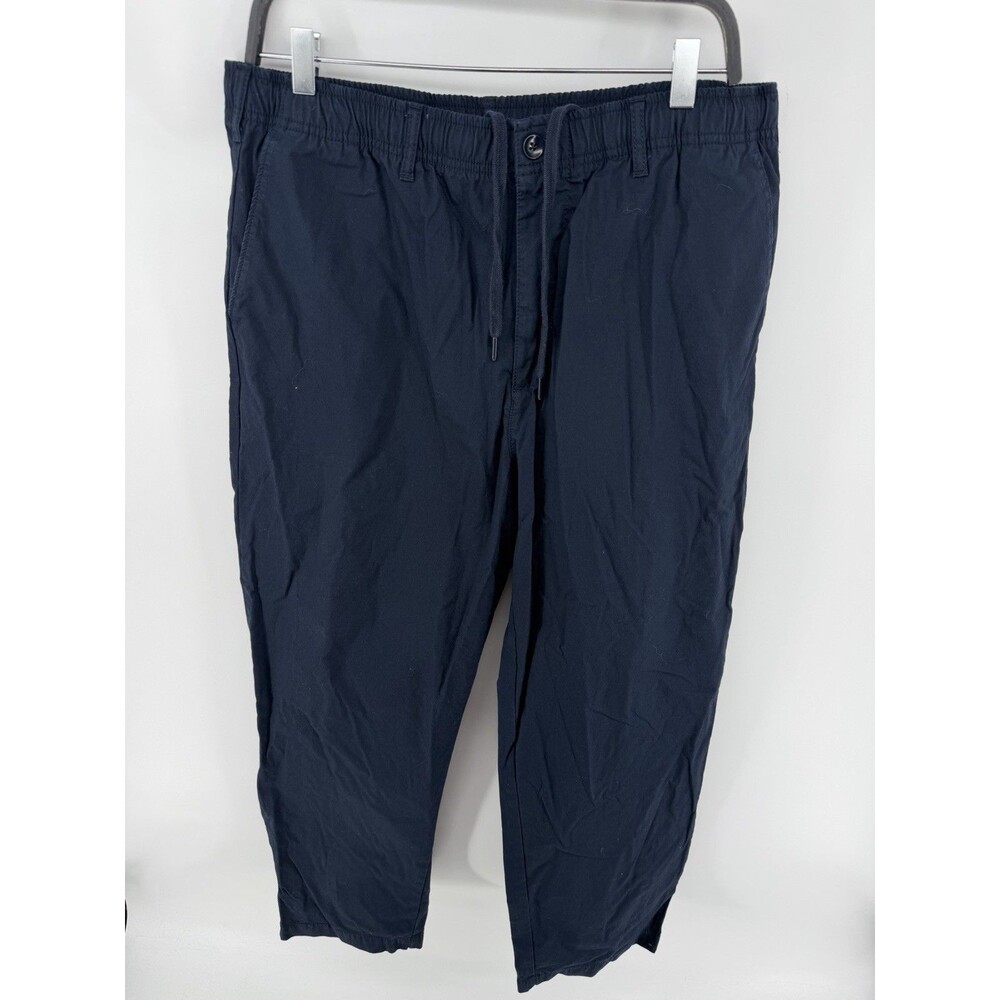 Men’s Gap Easy Ripstop Pant Cargo Pull On In Navy Blue Size L